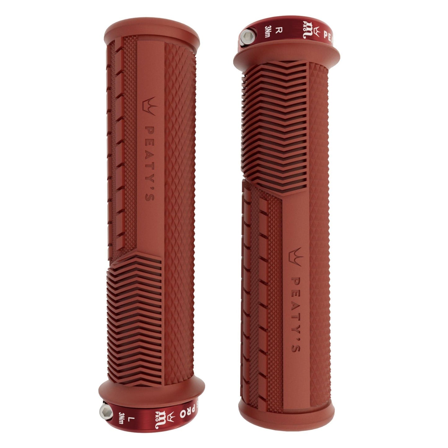Peatys Monarch Pro Grip - Knurl-Thick-Brick Red-BRINK
