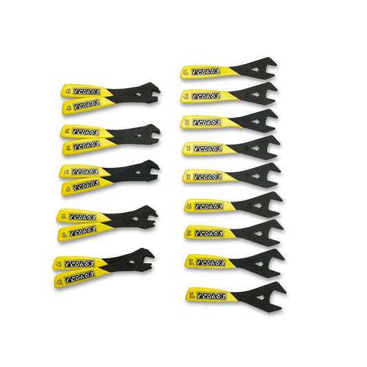 Pedros Cone Wrench Set-19pieces-BRINK