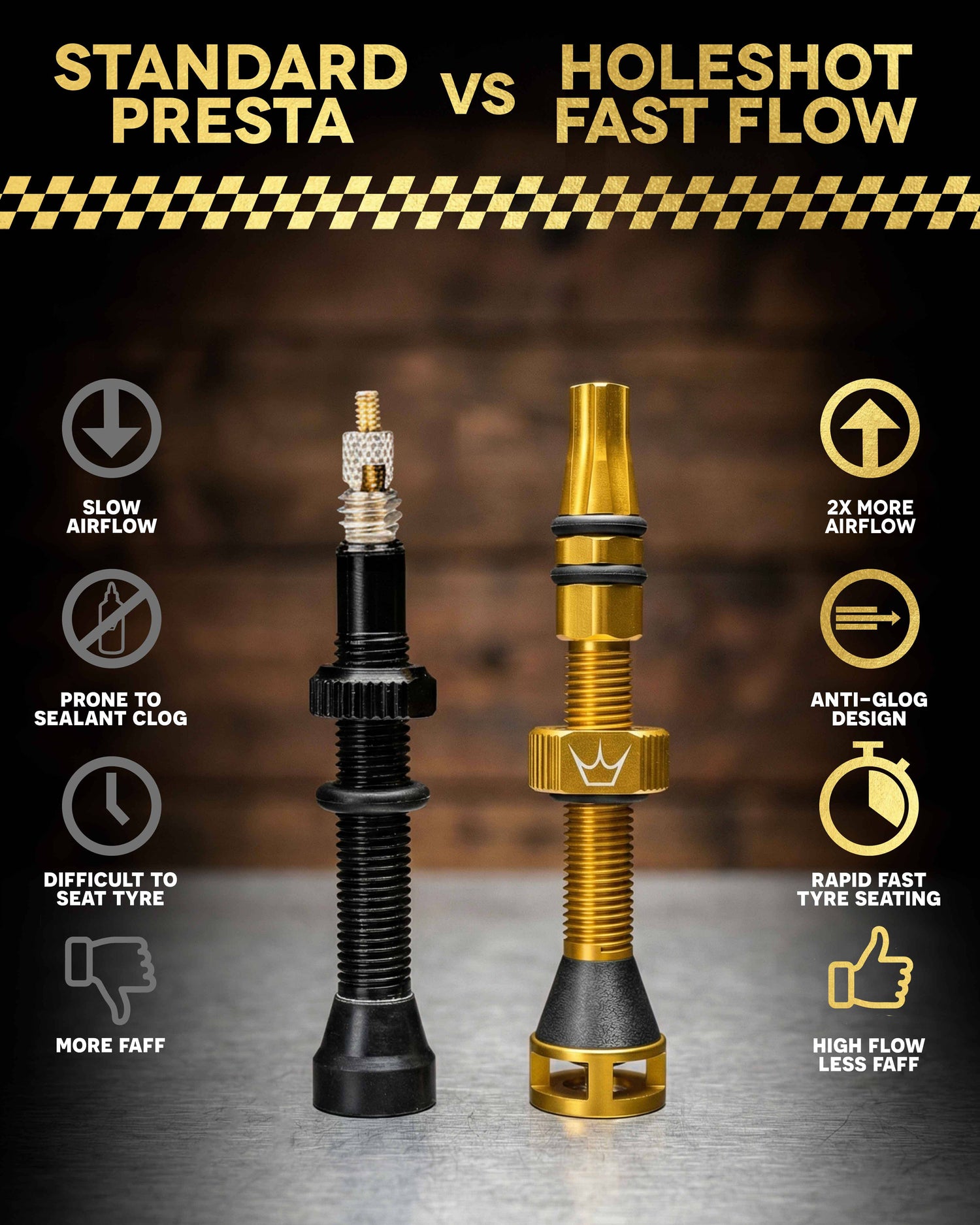 Faster Tubeless Airflow