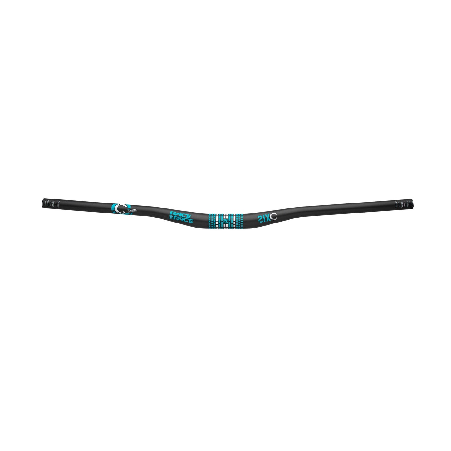 Race Face SIXC Bars-3/4 Inch-31.8mm-Black / Turquoise-BRINK