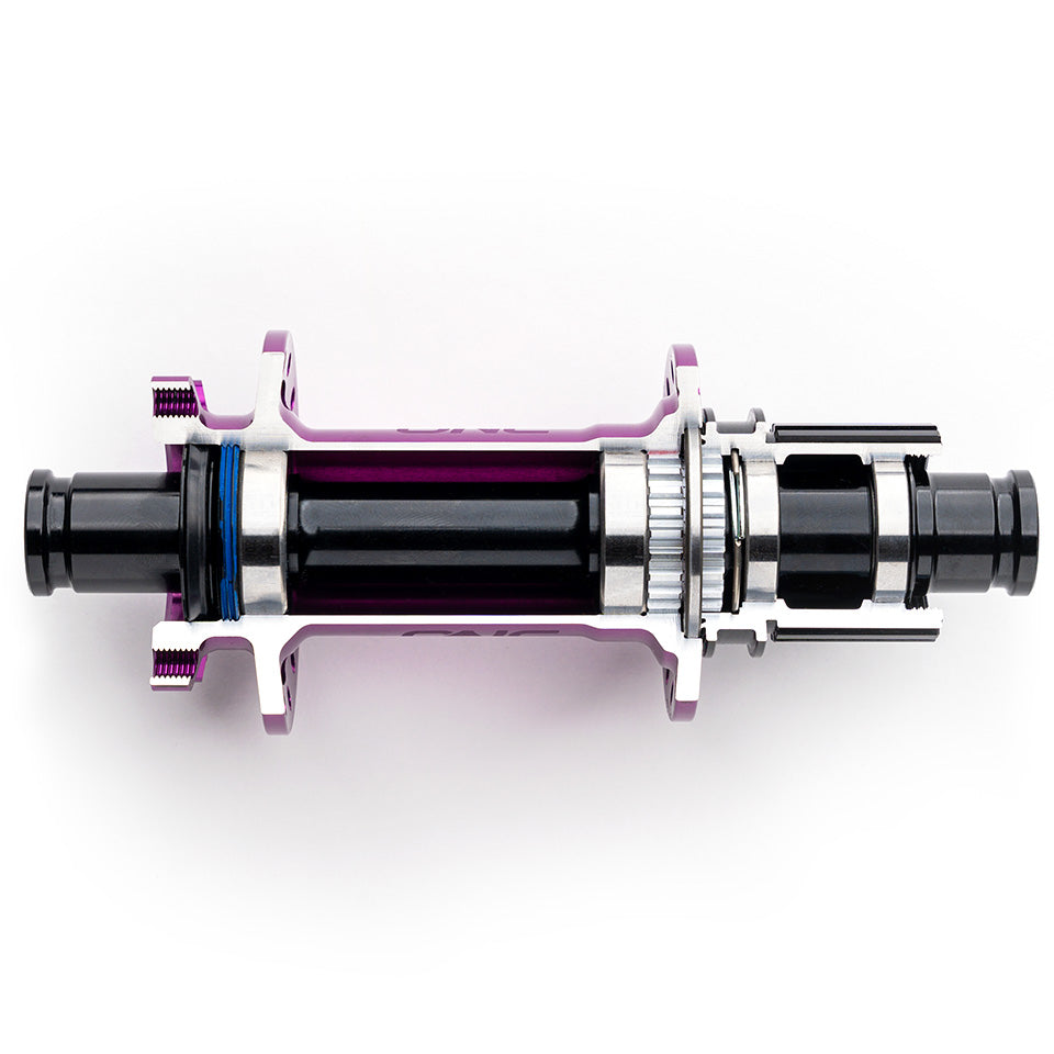 Sectioned OneUp Rear Hub showing the bearing and drive-ring layout