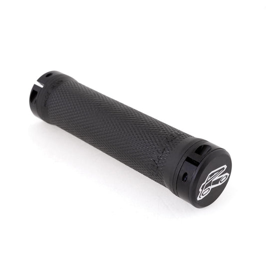 Renthal Lock Type Ultra Tacky MTB Grips-130mm-Black-BRINK