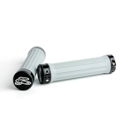 Renthal Traction MTB Grips-130mm-Light Grey-BRINK