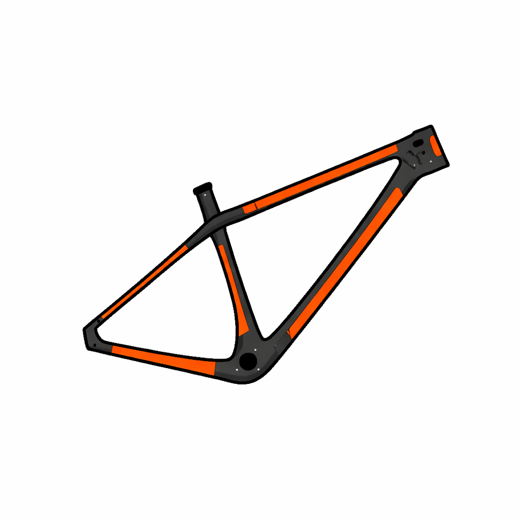 RideWrap Frame Protection - Covered-Hardtail MTB-Gloss-BRINK