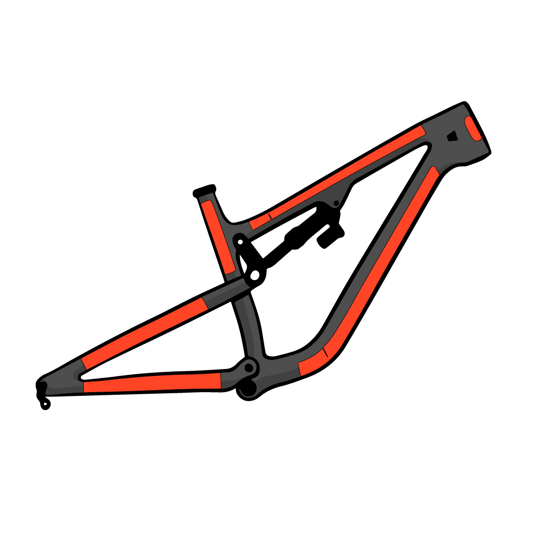 RideWrap Frame Protection - Covered-MTB-Gloss-BRINK