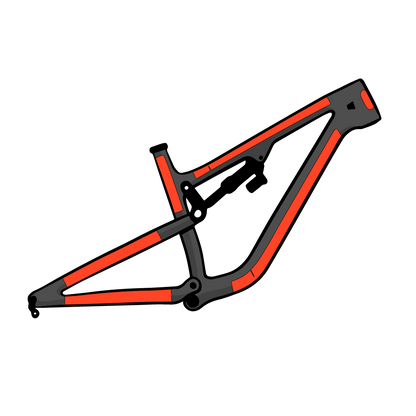 RideWrap Frame Protection - Covered-MTB-Gloss-BRINK