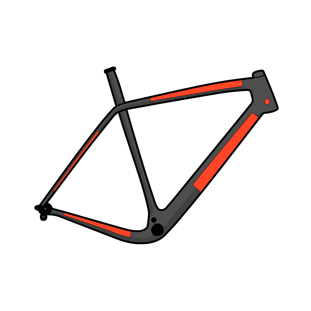RideWrap Frame Protection - Essential-Road & Gravel Frame-Gloss-BRINK