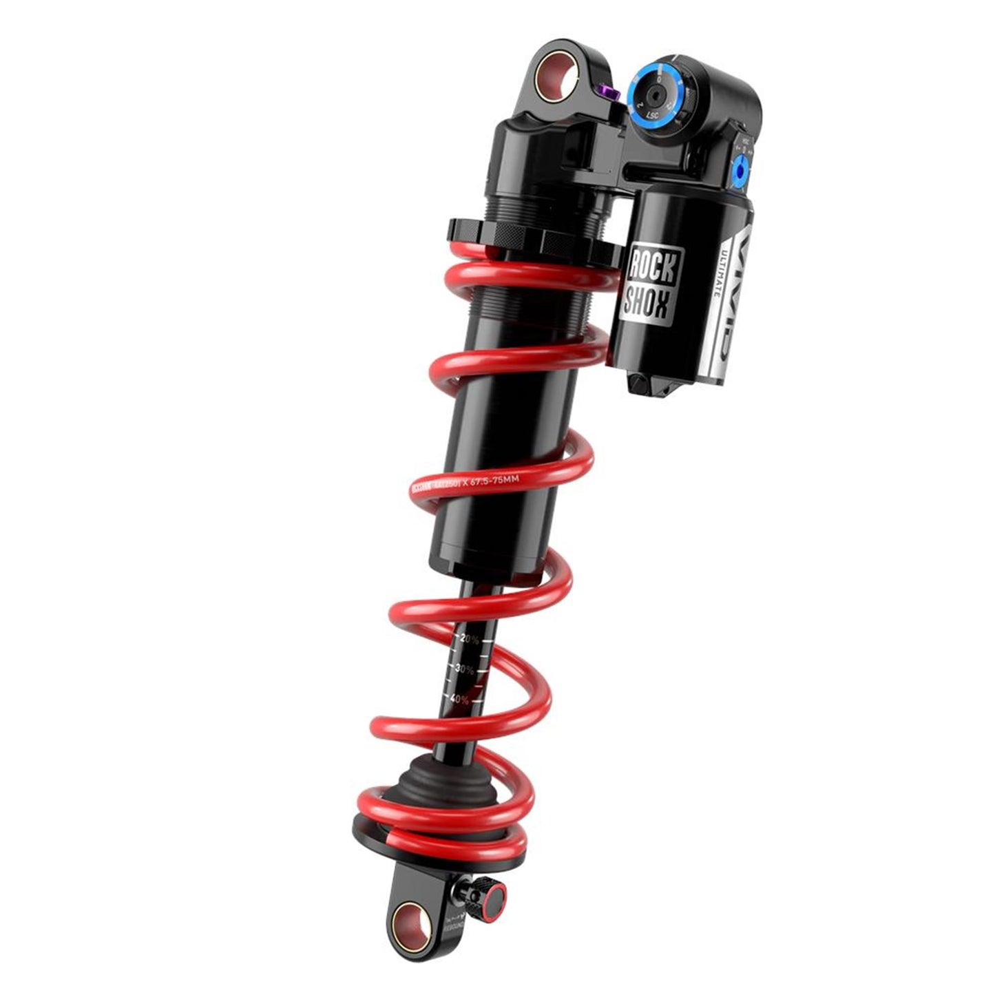 RockShox Vivid Coil Ultimate DH RC2 D1 Bike Specific Shock-250 x 75mm-Santa Cruz V10-BRINK
