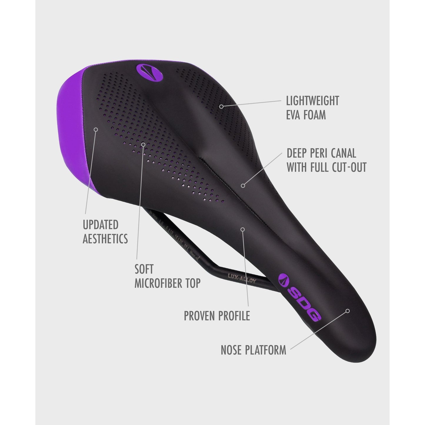 SDG Allure V2 Lux-Alloy Saddle-BRINK