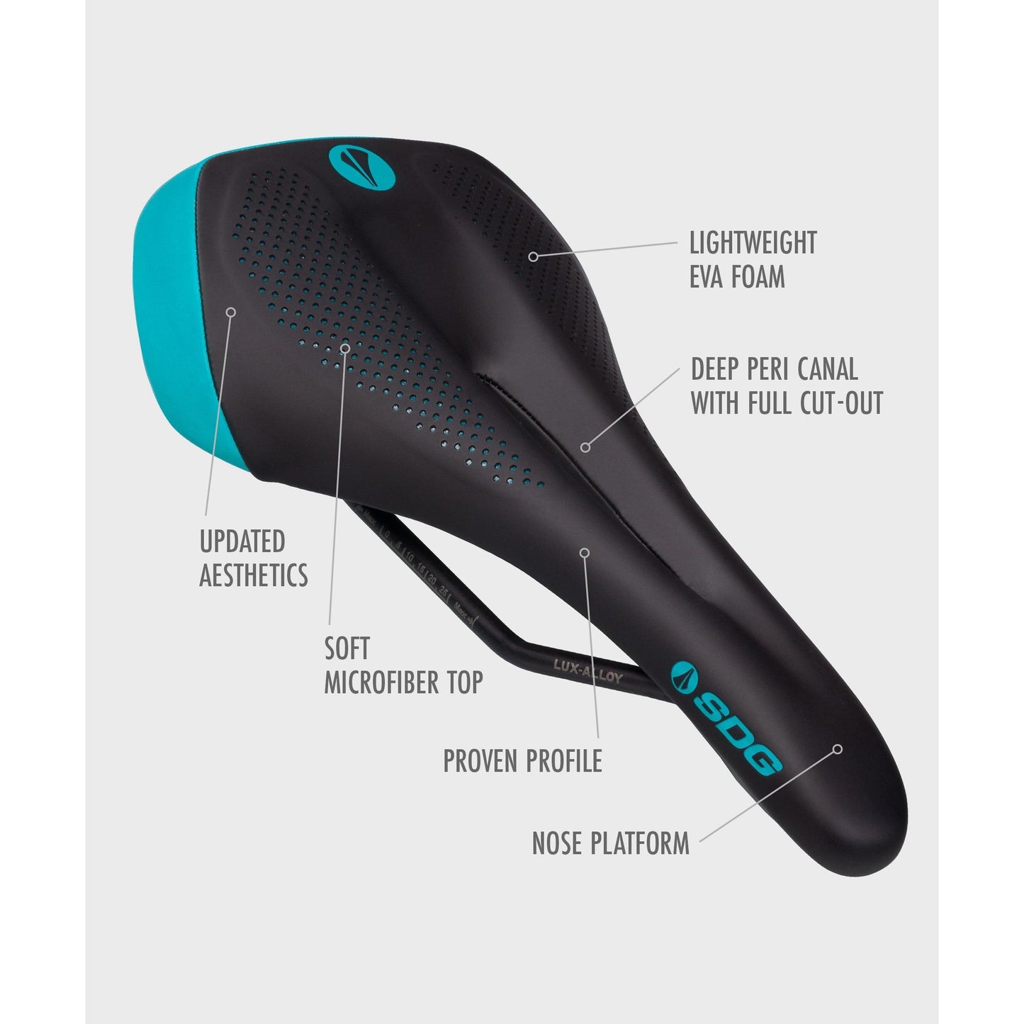 SDG Allure V2 Lux-Alloy Saddle-BRINK