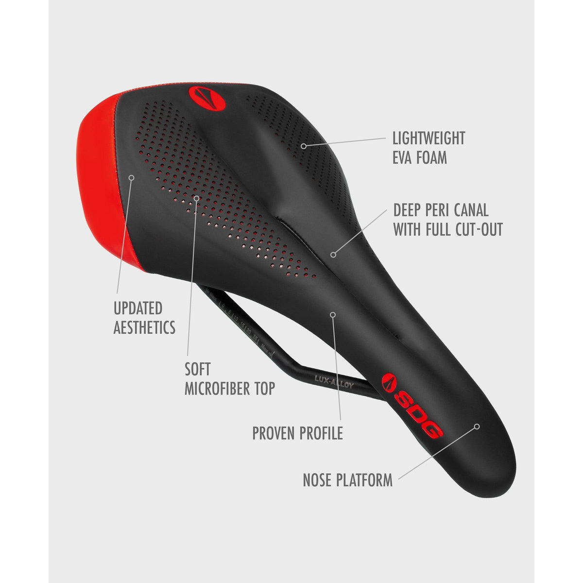 SDG Allure V2 Lux-Alloy Saddle-BRINK