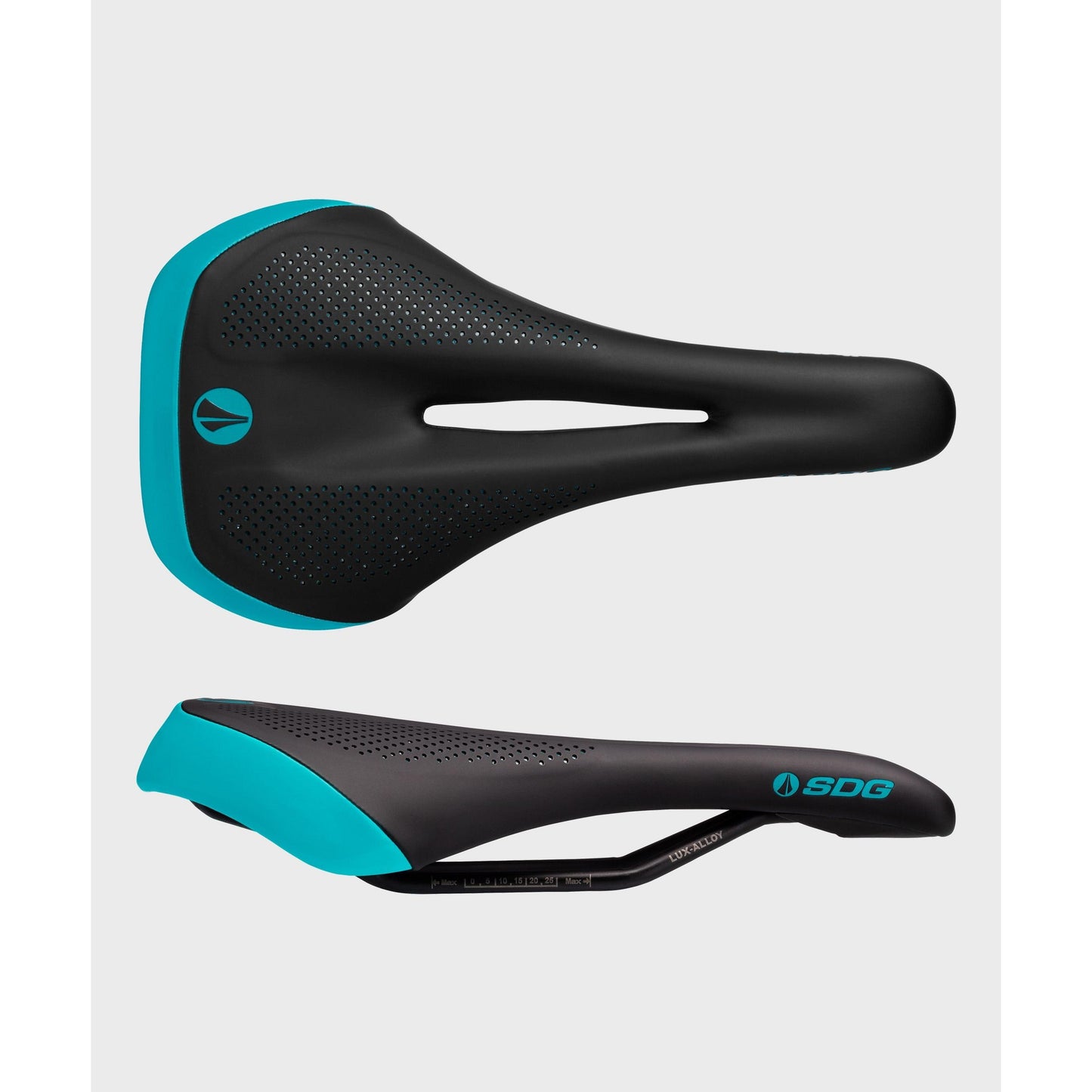 SDG Allure V2 Lux-Alloy Saddle-Black / Turquoise-BRINK