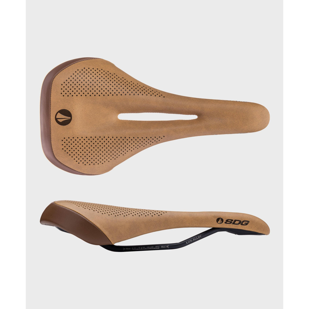 SDG Allure V2 Lux-Alloy Saddle-Brown Leather / Black-BRINK