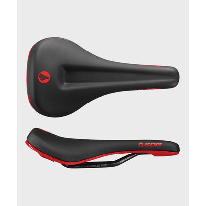 SDG Bel-Air V3 Max Lux-Alloy Saddle-Black / Red-BRINK
