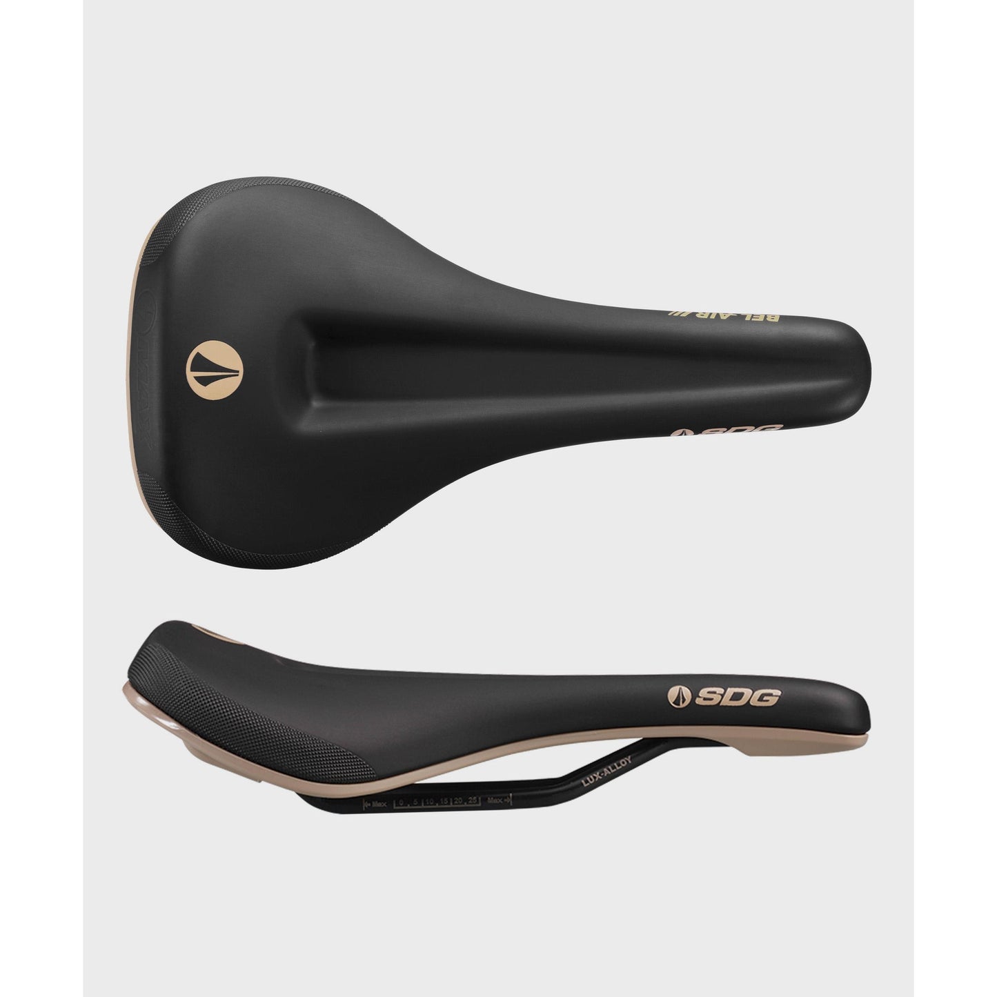 SDG Bel-Air V3 Max Lux-Alloy Saddle-Black / Tan-BRINK