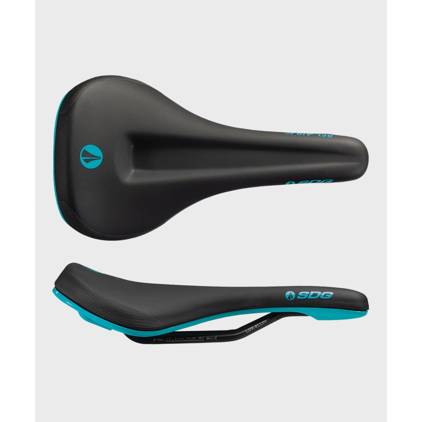 SDG Bel-Air V3 Max Lux-Alloy Saddle-Black / Turquoise-BRINK