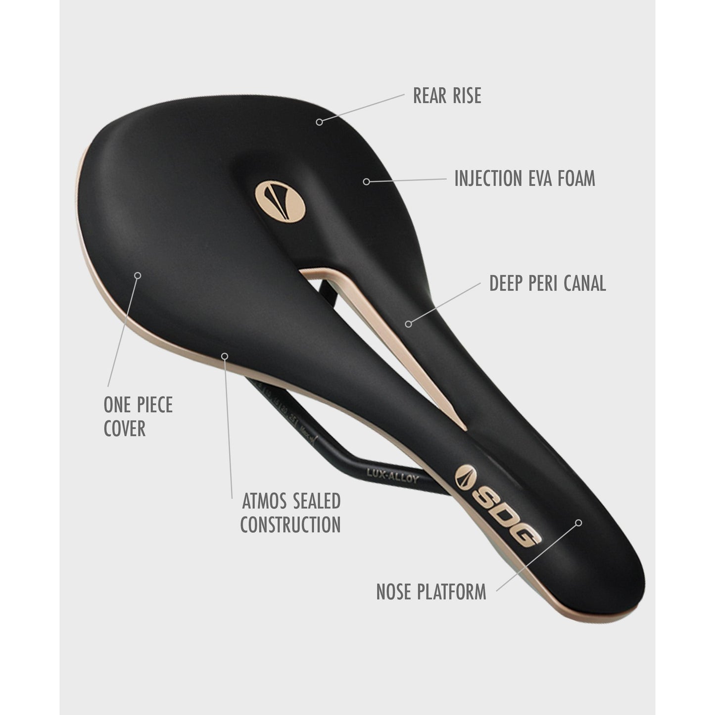 SDG Bel-Air V3 Overland Lux-Alloy Saddle-BRINK