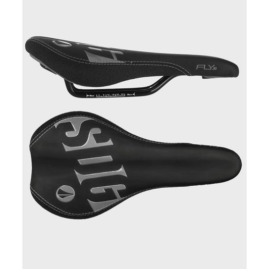 SDG Fly JR Steel Saddle-Black / Black-BRINK