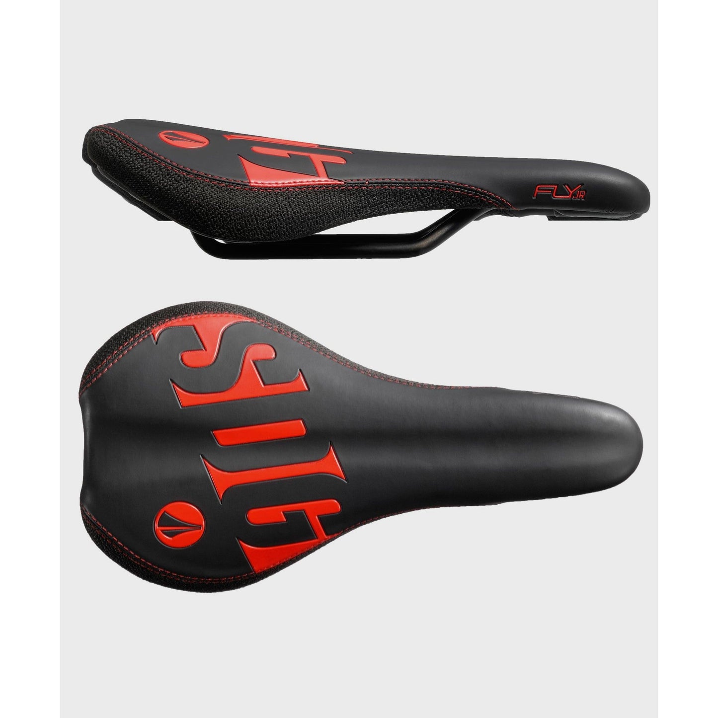 SDG Fly JR Steel Saddle-Black / Red-BRINK