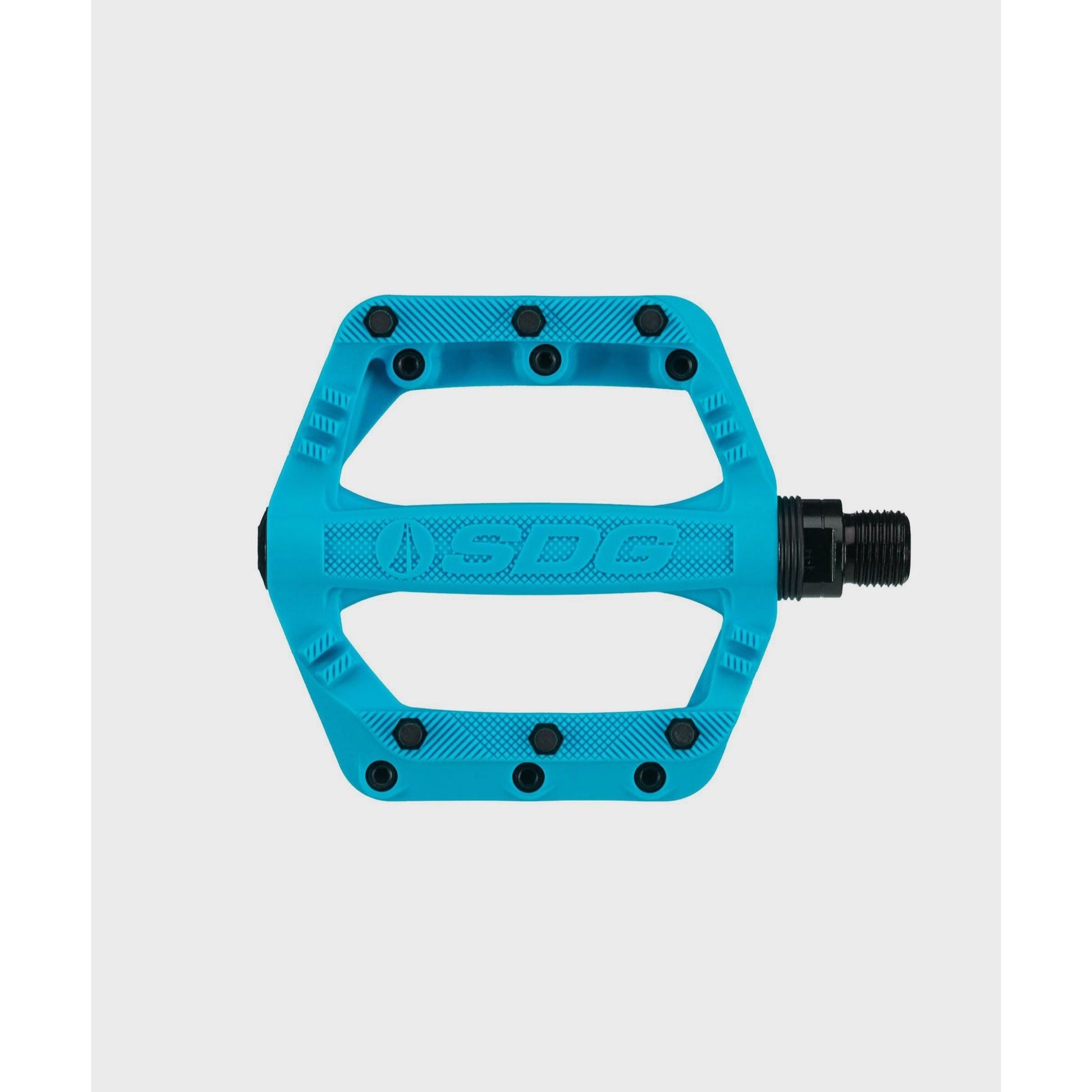 SDG Slater JR Flat Pedals-Cyan-BRINK
