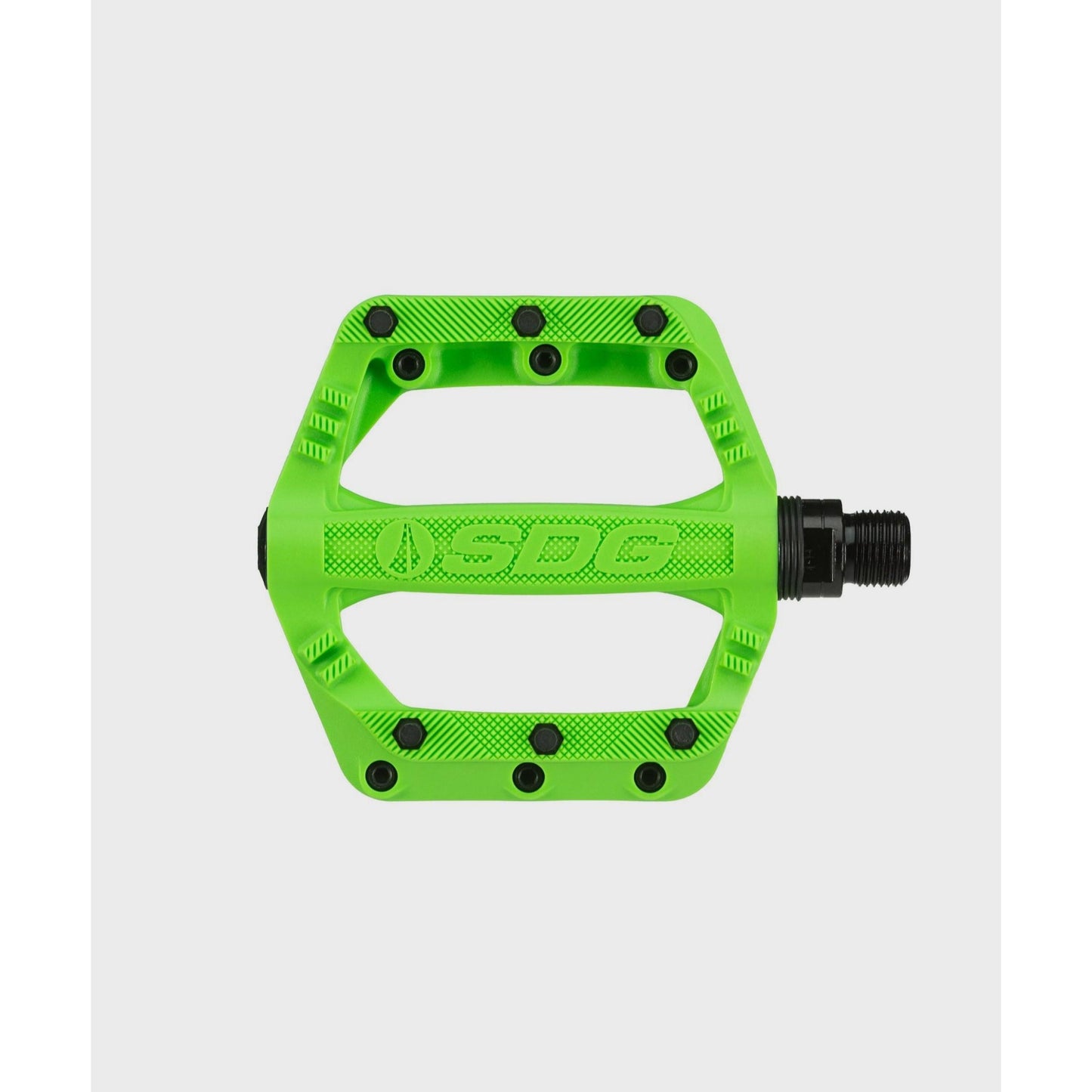 SDG Slater JR Flat Pedals-Neon Green-BRINK