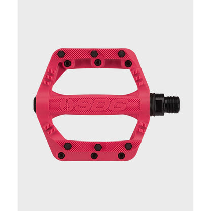 SDG Slater JR Flat Pedals-Red-BRINK