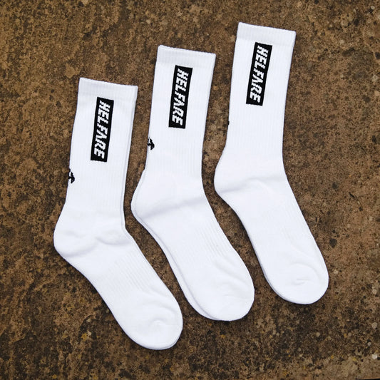 Helfare Box Logo Socks | Triple Pack
