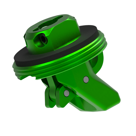 Green and black OneUp V3 dropper actuator assembly