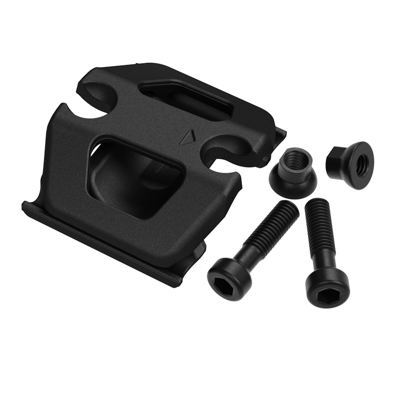 OneUp V3 saddle-clamp parts with bolts and nuts