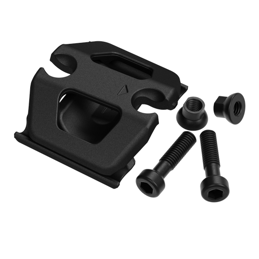 OneUp V3 saddle-clamp parts with bolts and nuts