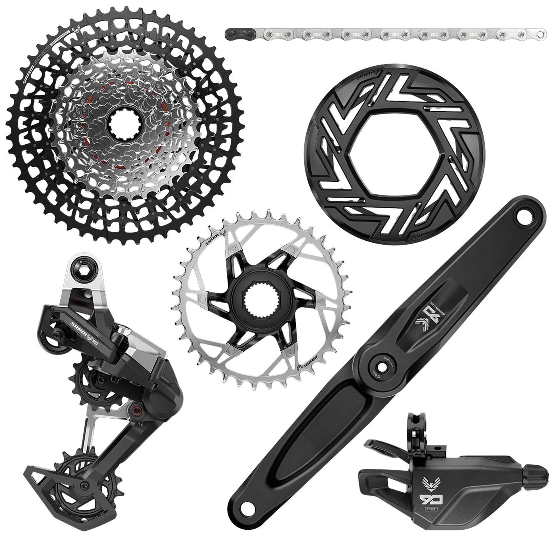 SRAM 90 Eagle E-Bike Transmission Groupset-Brose / Specialized-160mm-36t / 10-52t-BRINK