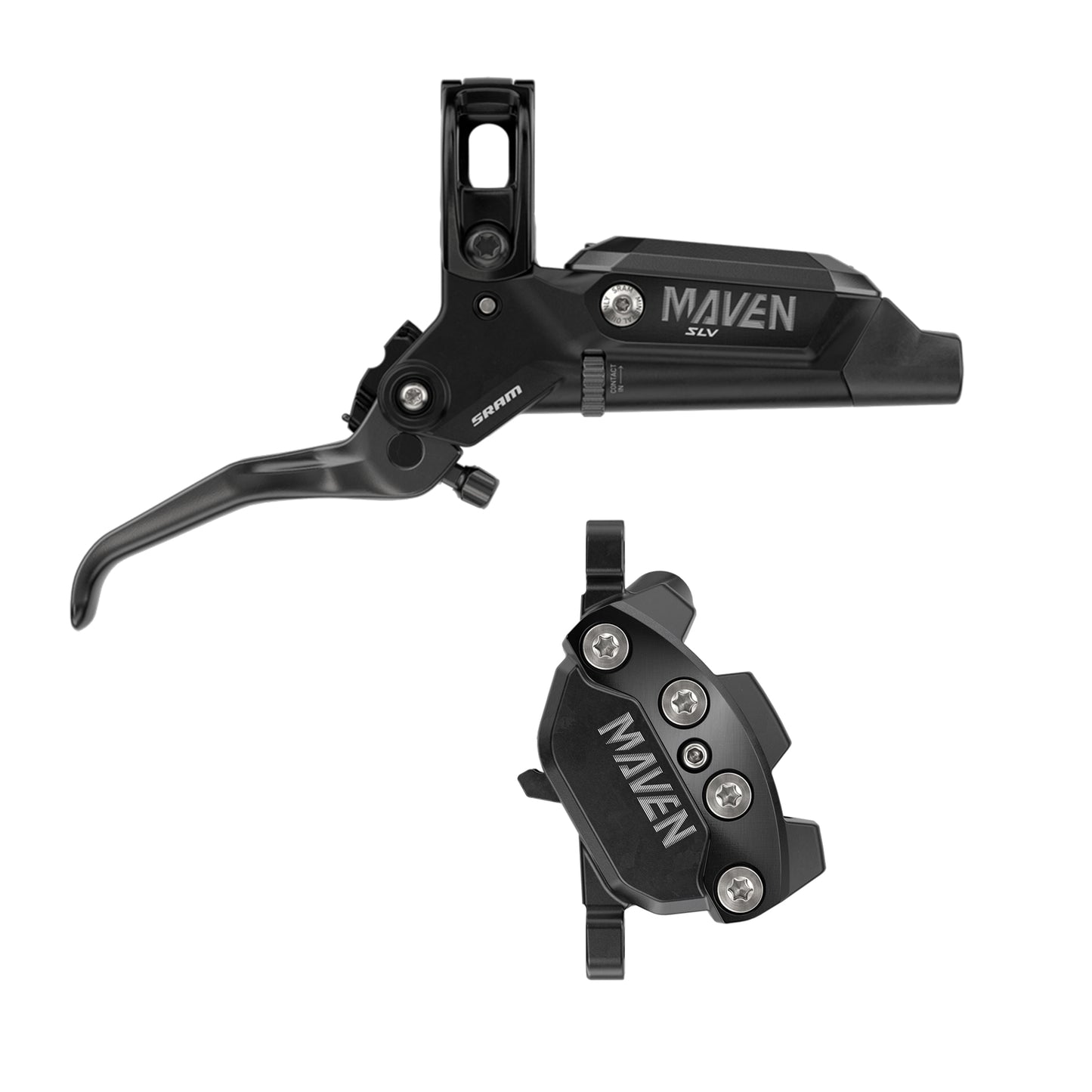 SRAM Maven Silver Disc Brake-Front-4 piston-Black-BRINK