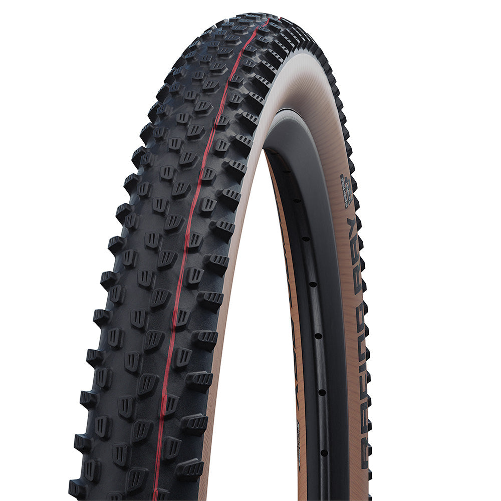 Schwalbe Racing Ray Evolution Super Race Addix Speed TLE Tyre, 29 x 2.35, Black/Transparent Sidewall (Tanwall)-BRINK