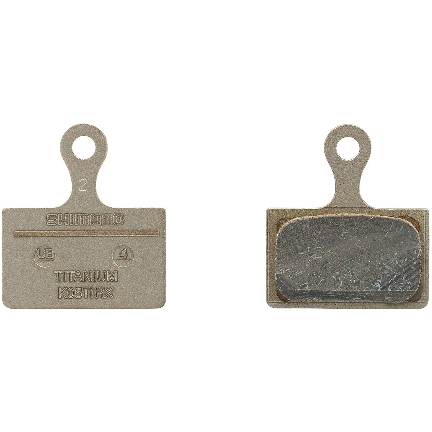 Shimano Disc Brake Pads-K05Ti-RX-Organic / Resin (original compound)-Titanium-BRINK