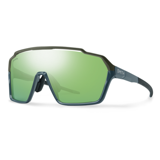 Smith Shift Mag XL Glasses-Stone / Moss-Chromapop Green Mirror-BRINK