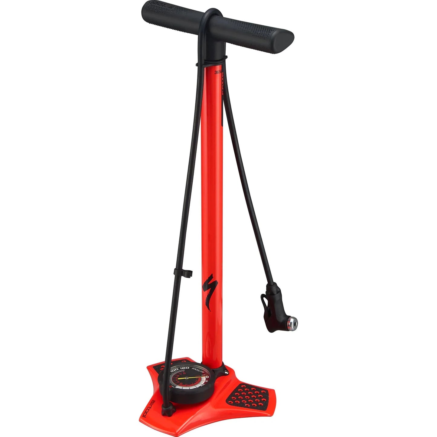 Specialized Air Tool Comp Floor Pump-Rocket Red-BRINK