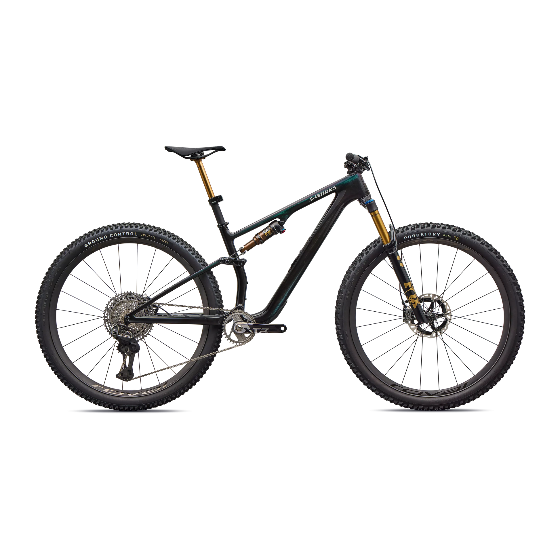 Specialized Epic 8 EVO S-Works Di2 2026-S-Gloss Carbon / Green to Purple Viavi Fade-BRINK