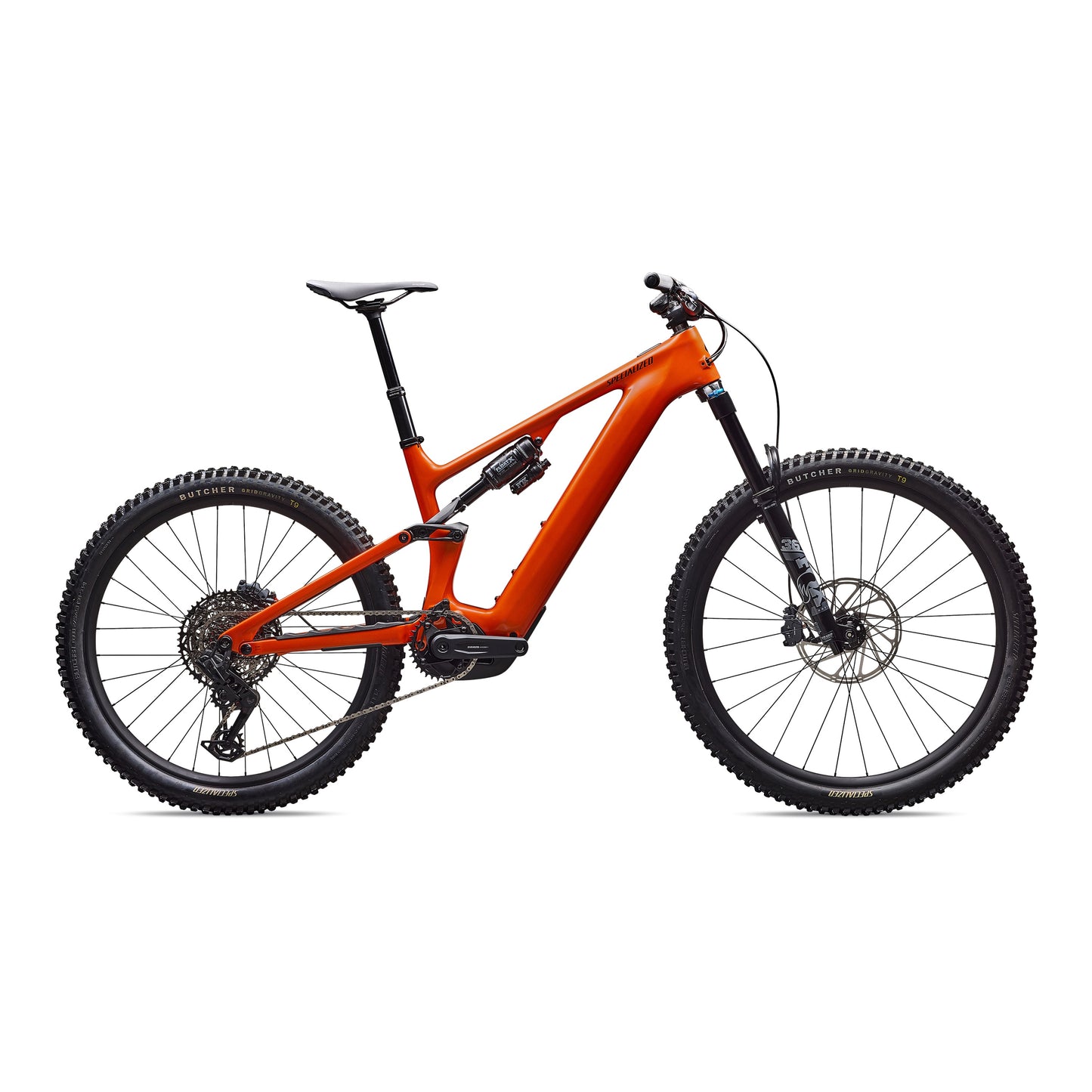 Specialized Levo 4 Comp Carbon 2026 with Free Range Extender-S2-Gloss Orange Tint Over Silver Dust-BRINK