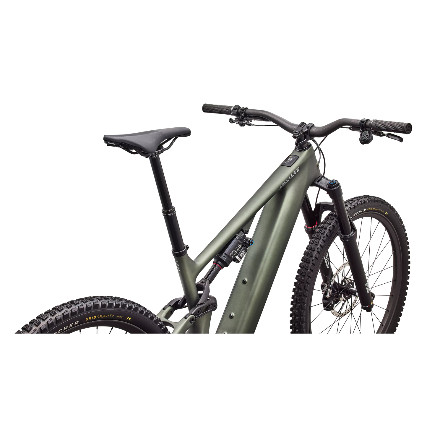 Specialized Levo 4 Pro Carbon 2027 - Satin Bottle Green / Silver Dust - image 4