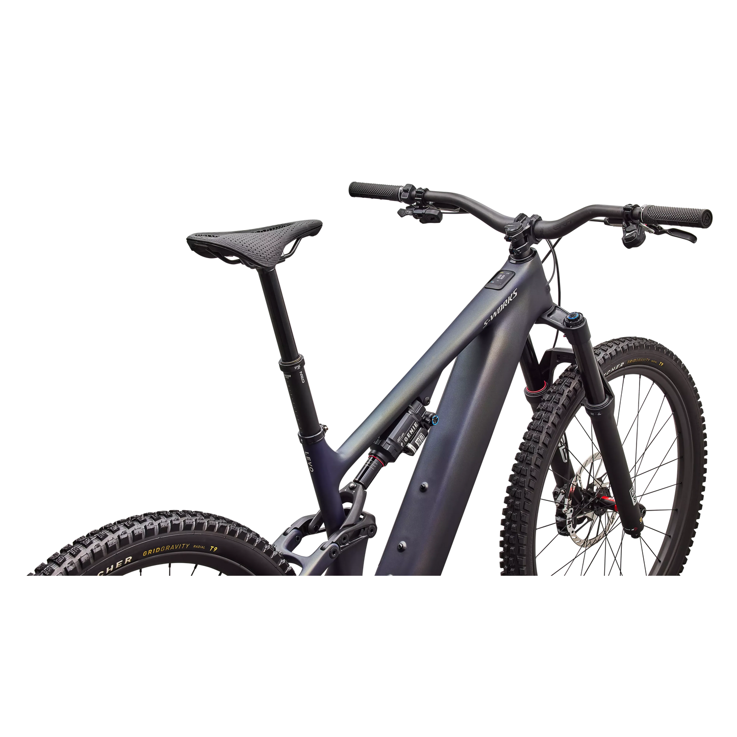 Specialized Levo 4 S-Works Carbon 2027 - Satin Blue Tint / Chrome - image 4