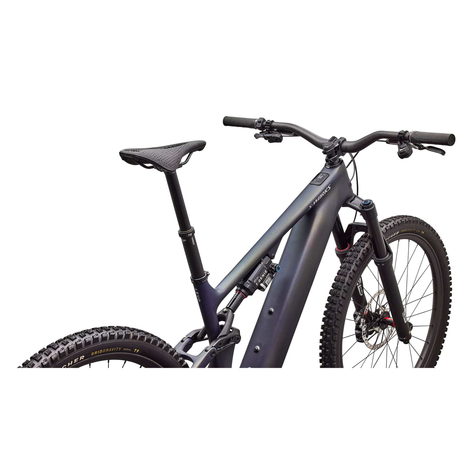 Specialized Levo 4 S-Works Carbon 2027 - Satin Blue Tint / Chrome - image 4
