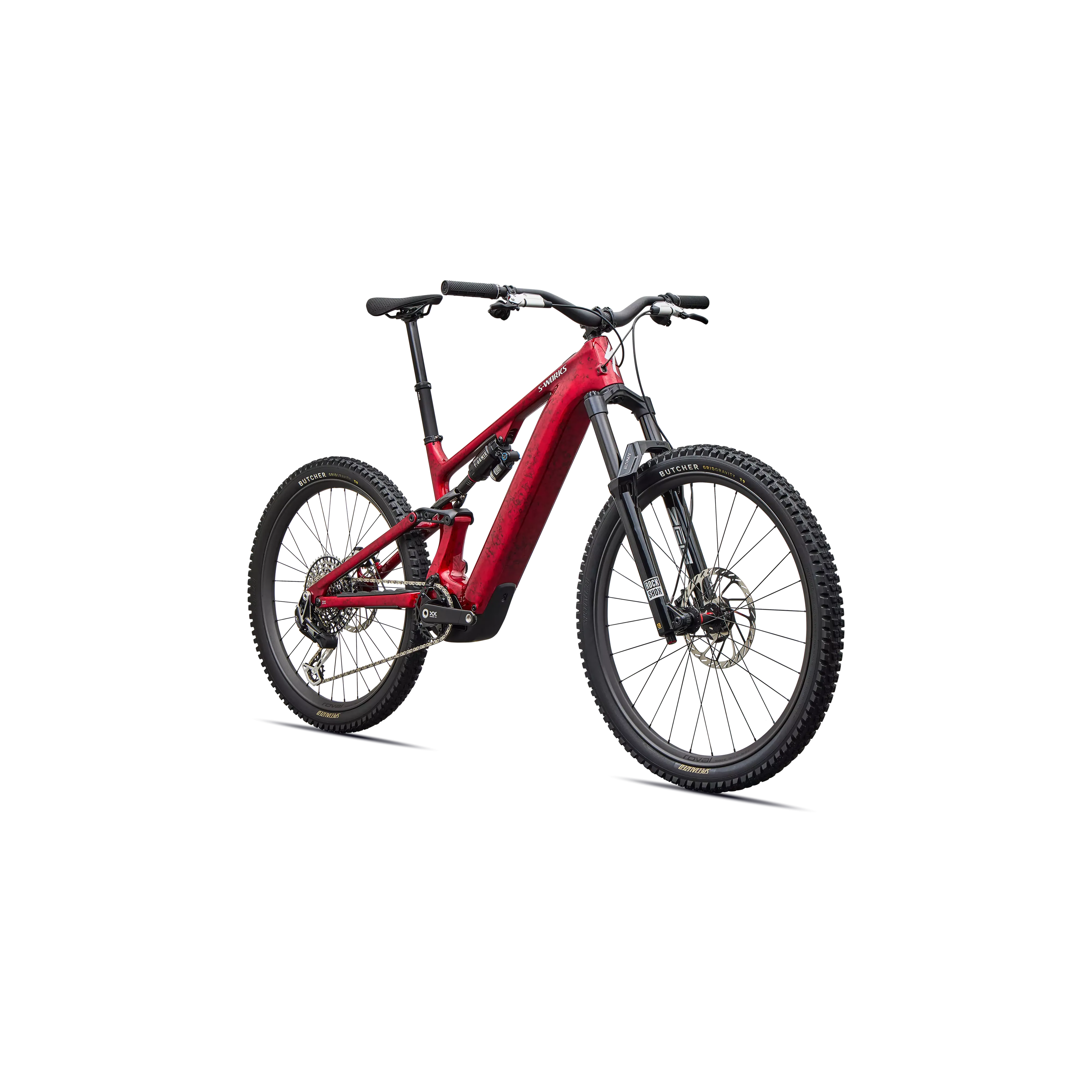 Specialized Levo 4 S-Works Carbon 2027 - Gloss Red Tint / Silver Dust / Metallic White Silver - image 2