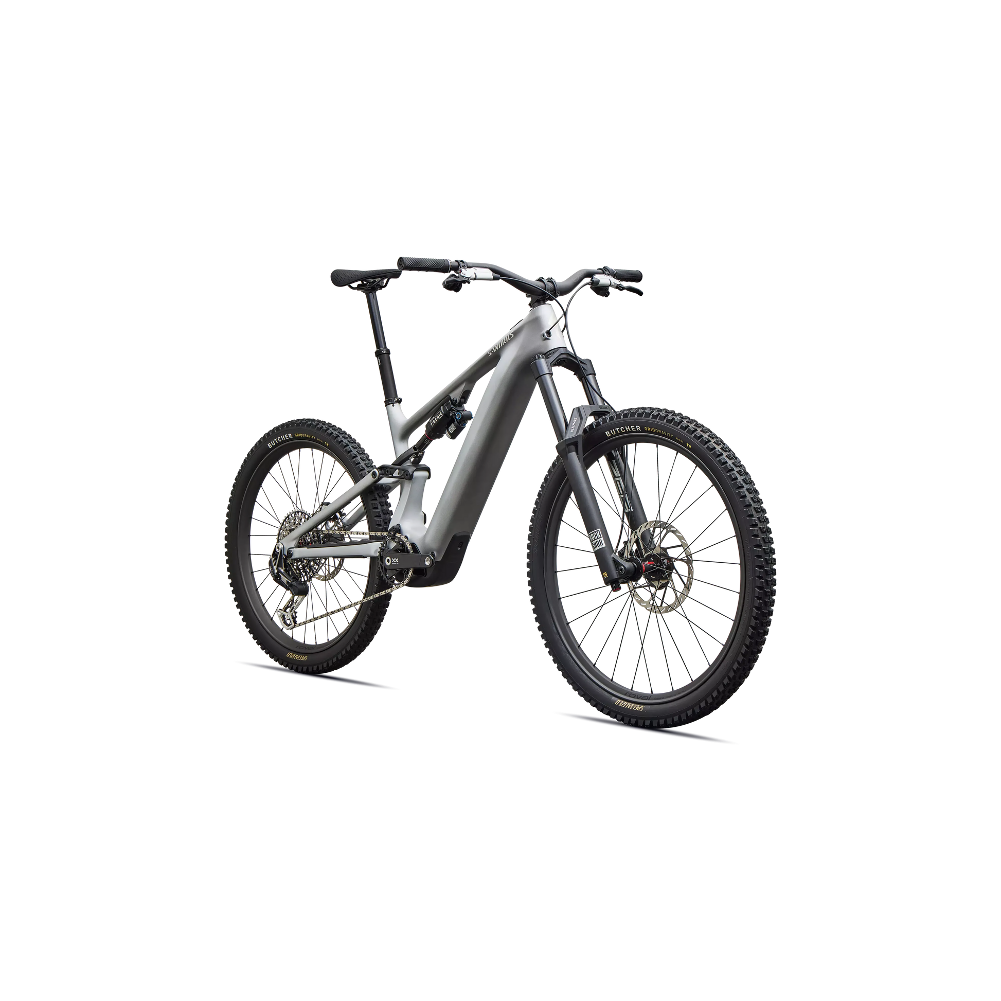 Specialized Levo 4 S-Works Carbon 2027 - Satin Silver Dust / Black Pearl / Gloss Chrome - image 2