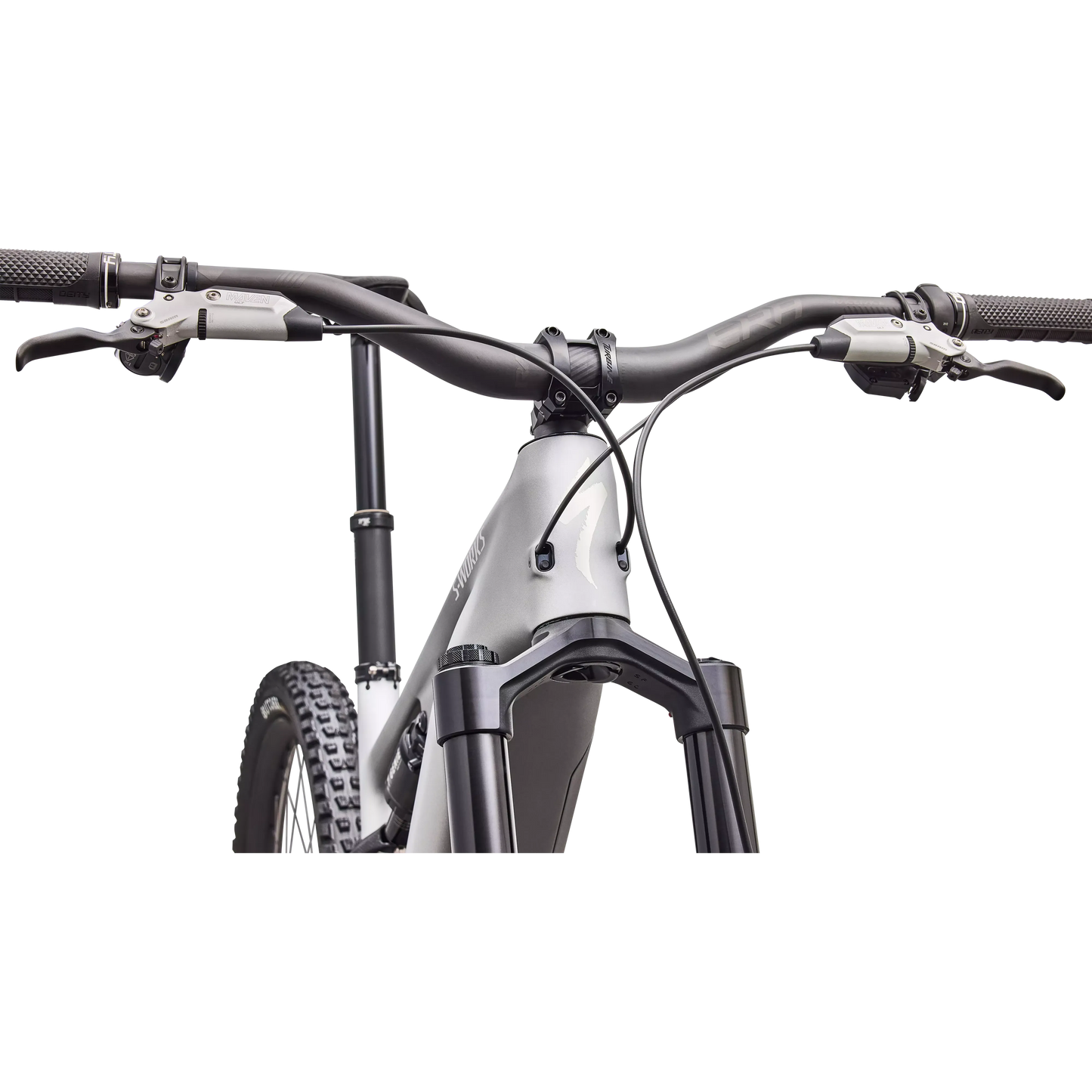 Specialized Levo 4 S-Works Carbon 2027 - Satin Silver Dust / Black Pearl / Gloss Chrome - image 5