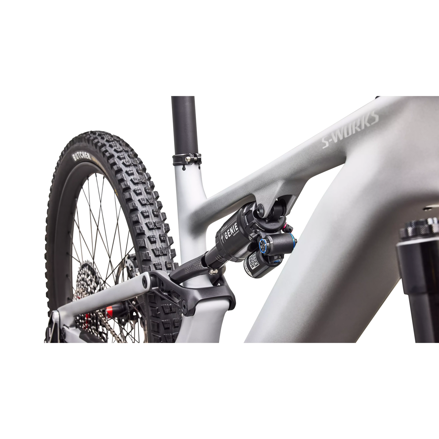 Specialized Levo 4 S-Works Carbon 2027 - Satin Silver Dust / Black Pearl / Gloss Chrome - image 6