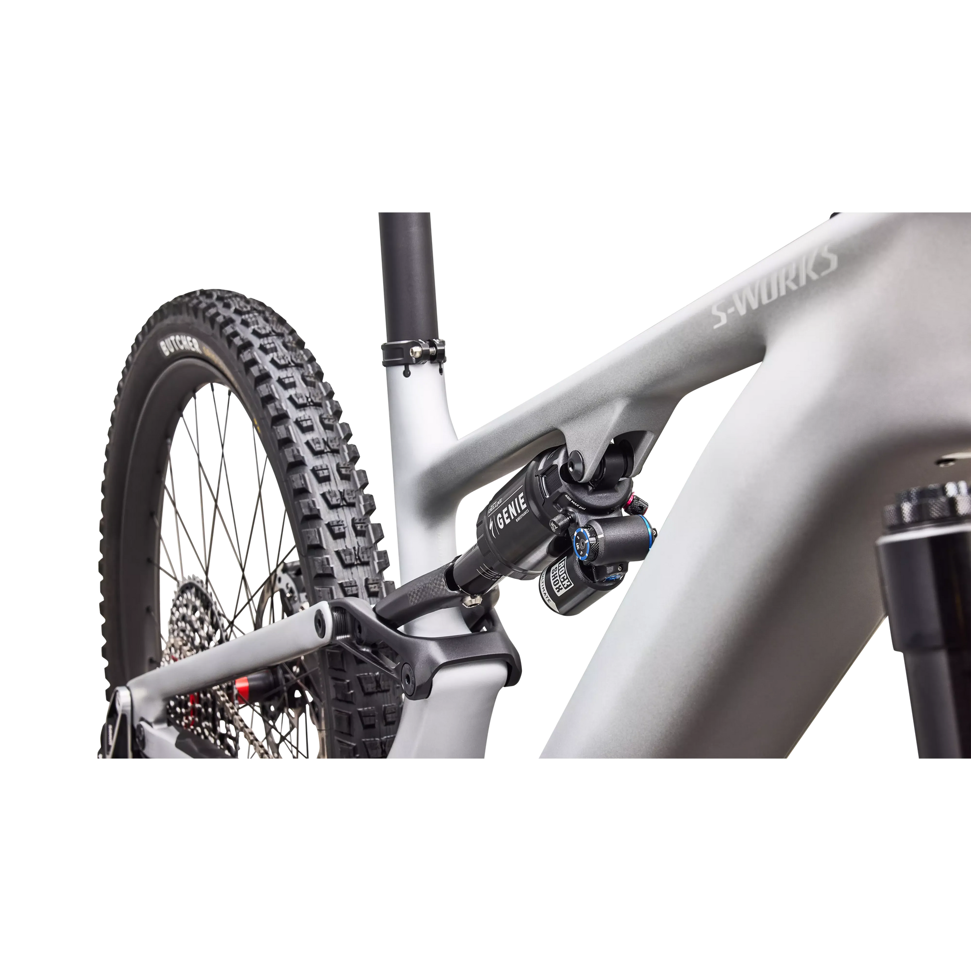 Specialized Levo 4 S-Works Carbon 2027 - Satin Silver Dust / Black Pearl / Gloss Chrome - image 6