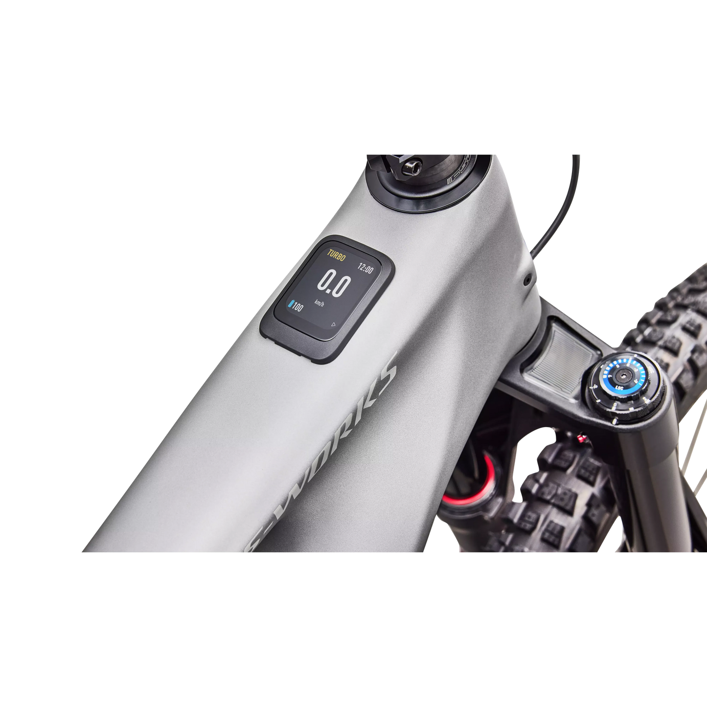 Specialized Levo 4 S-Works Carbon 2027 - Satin Silver Dust / Black Pearl / Gloss Chrome - image 9