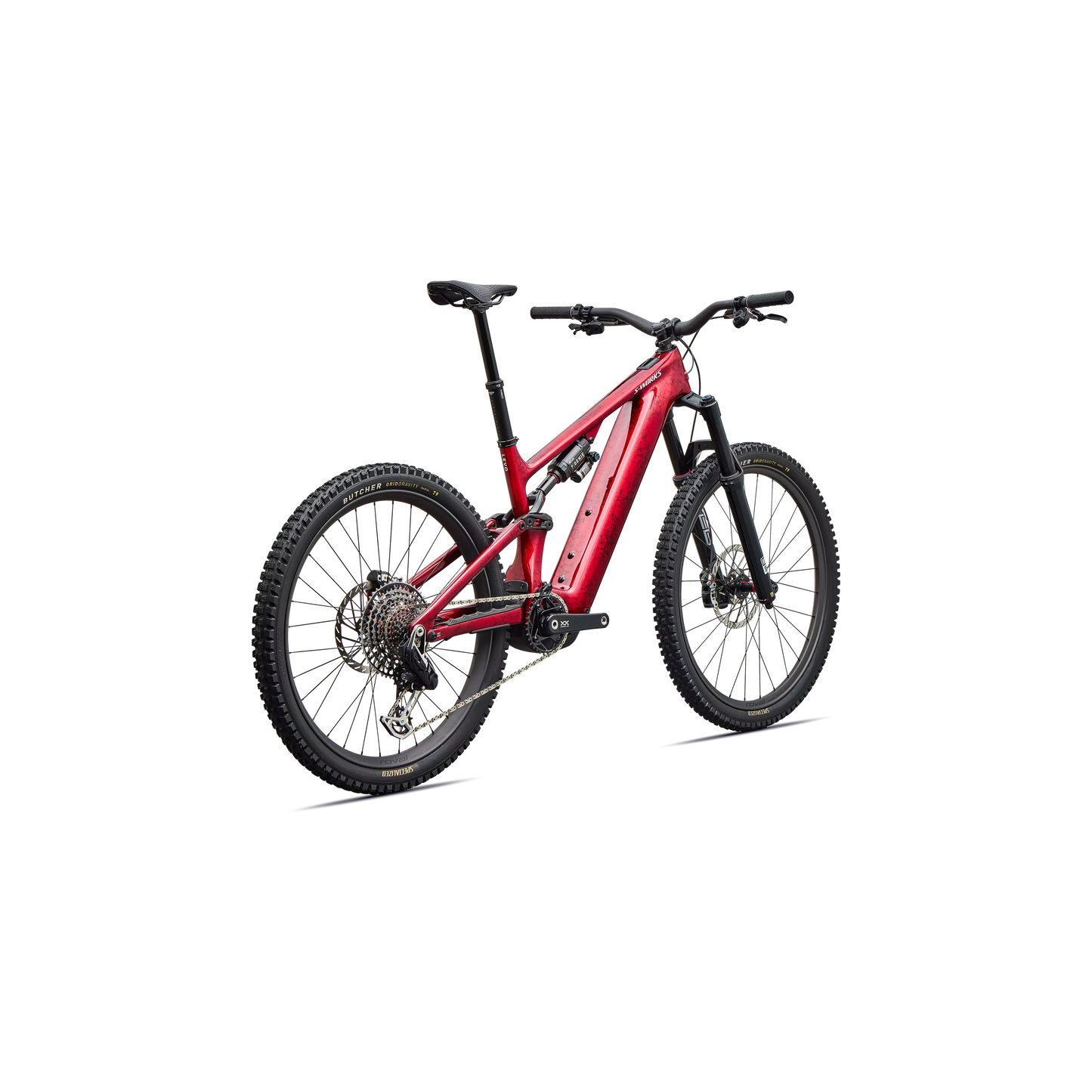 Specialized Levo 4 S-Works Carbon 2027 - Gloss Red Tint / Silver Dust / Metallic White Silver - image 3