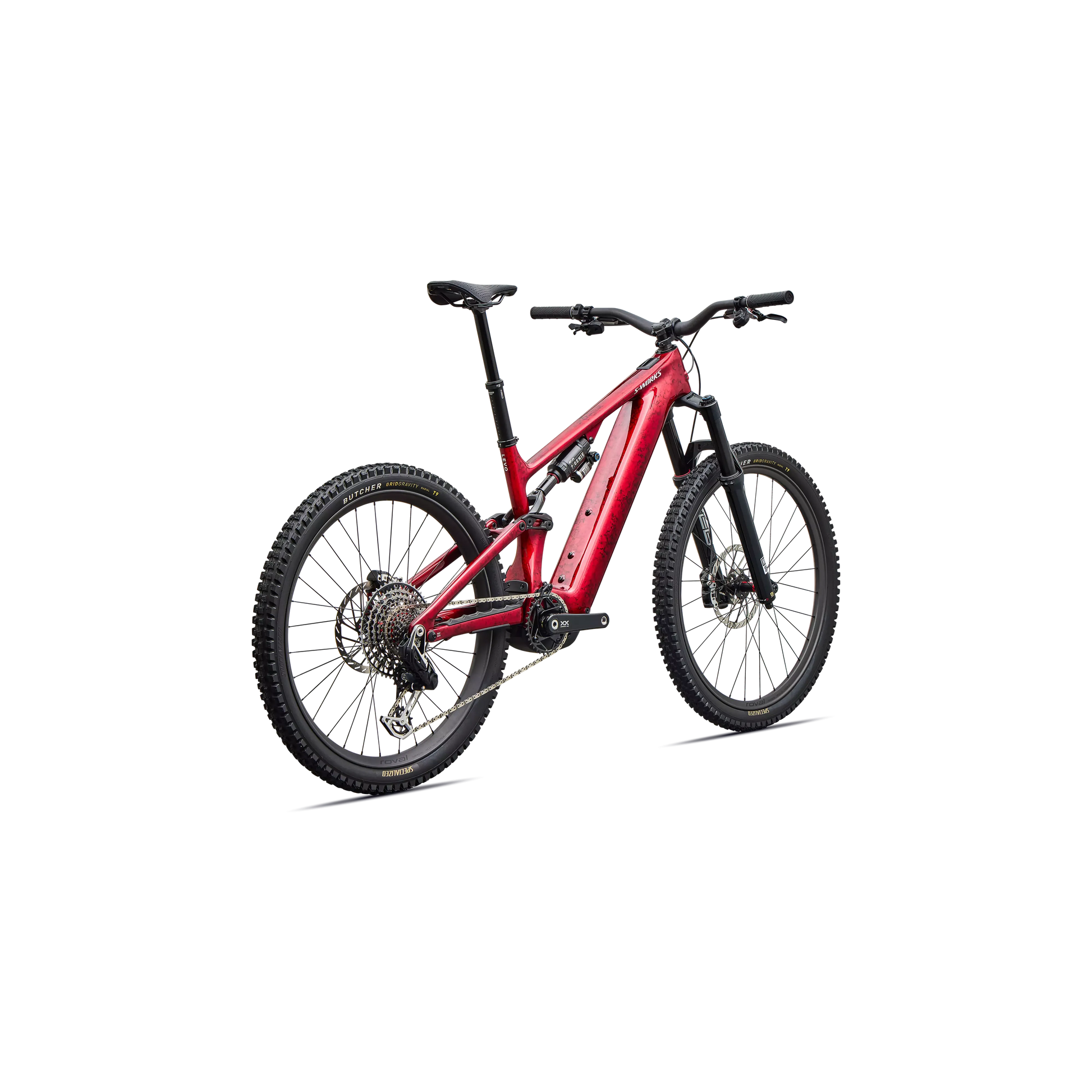 Specialized Levo 4 S-Works Carbon 2027 - Gloss Red Tint / Silver Dust / Metallic White Silver - image 3