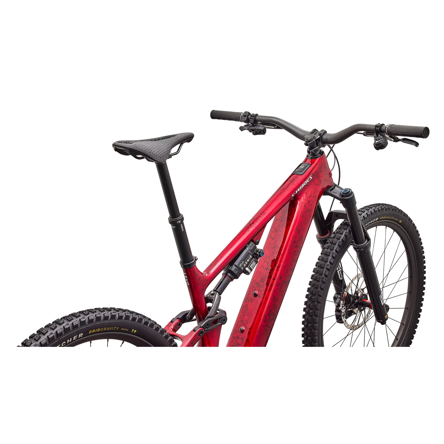 Specialized Levo 4 S-Works Carbon 2027 - Gloss Red Tint / Silver Dust / Metallic White Silver - image 4